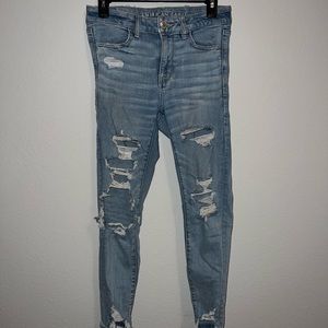 American Eagle ripped jeans short length